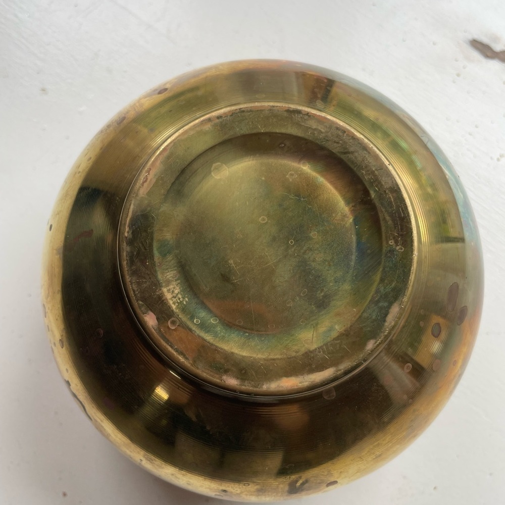 Vintage Brass Planter - Picture 3 of 5
